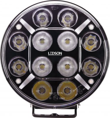 Pollux9+ Strobe | LED Extraljus med inbyggd blixtljus | 218 mm (9") - 120W