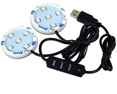 2x Poppy LED RGB USB Belysning – Förbättra Din Bilinteriör