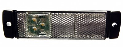 Positionsljus med 3xLED och inbyggd reflex | 12V/24V