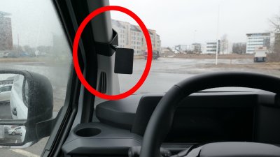 Mobilhållare Ford Custom från 2023- | Montering på A-stolpe