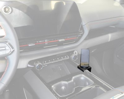 Mobilhållare Chevrolet Silverado EV 2024- | Montering till höger om mittkonsolen