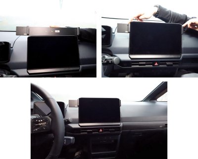 Mobilhållare Kia PV5 Passenger 2025- | För montering till vänster om mittskärmen