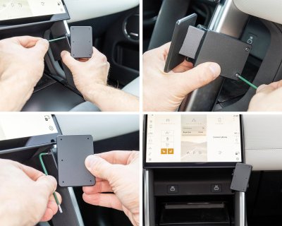 Montering av mobilhållare till Land Rover Discovery Sport från 2024-