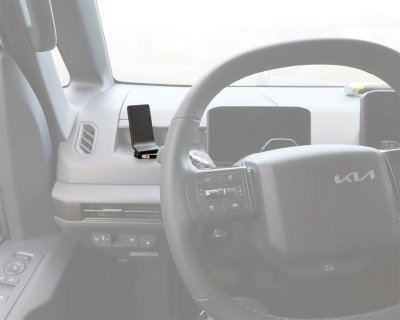 Mobilhållare Kia PV5 Passenger 2025- | För montering till vänster om ratten