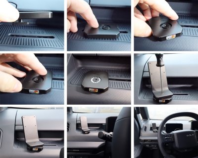 Mobilhållare Kia PV5 Passenger 2025- | För montering till vänster om ratten
