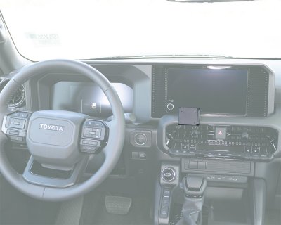 Mobilhållare Toyota Land Cruiser 2024- | Montering till vänster under mittskärmen