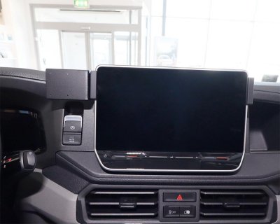 Mobilhållare Volkswagen Crafter från 2025- och nyare | För montering till vänster om mittskärmen (för 10,4-skärm)