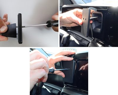 Mobilhållare till Ford Courier från 2023-