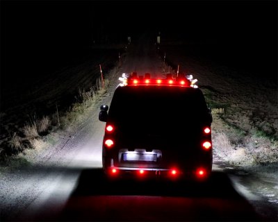 LED-positionsljus IP68 Universal - Röd