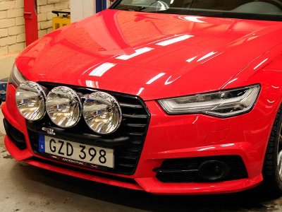 Extraljusfäste i aluminium till Audi A6/A6 Allroad 2012-2018