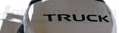Rattknopp med motivet "Truck" i Svart plast/metall