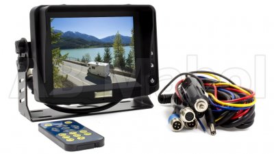 Backkamerasystem 5" monitor inkl. dubbellinskamera