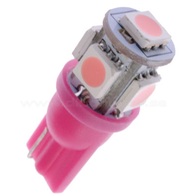Diodlampa 12V 5xSMD W5W