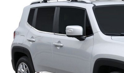 Paketet innehåller lister för 4 dörrar och passar Jeep Renegade från 2014-.