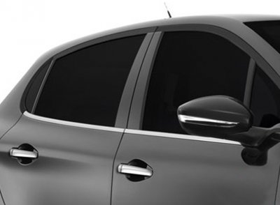 Rutlister i rostfritt stål till Peugeot 208 2012-