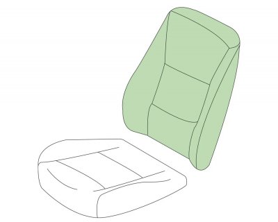 Exempelbild: Ryggstöd förarstol Opel Combo 2012-2018