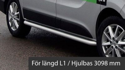 Sidorör i Aluminium till Nissan NV300 2016-