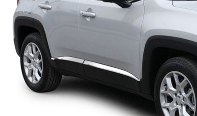 Sidolister i rostfritt stål till Jeep Renegade 2014-