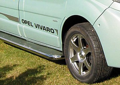 Sidosteg i Rostfritt stål till Nissan Primastar L1 2002-2014