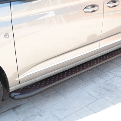 Sidorör i Aluminium (Svart) till Volkswagen Caddy från 2021-