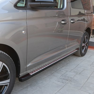 Sidorör "Slim" i Aluminium till Volkswagen Caddy från 2021-