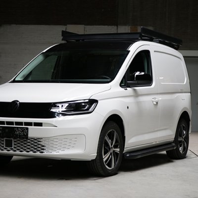 Sidorör i Aluminium (Svart) till Volkswagen Caddy från 2021-