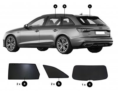 Solskydd Audi A4 Avant från 2016- och framåt
