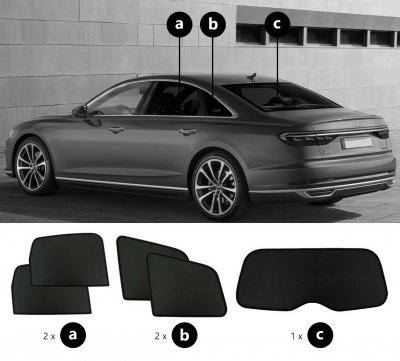 Solskydd Audi A8 från 2018-