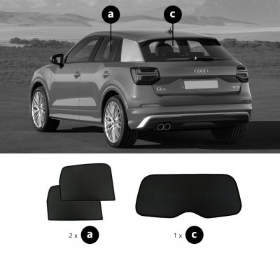 Solskydd Audi Q2 från 2017-