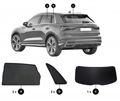 Solskydd Audi Q3 från 2019- och nyare