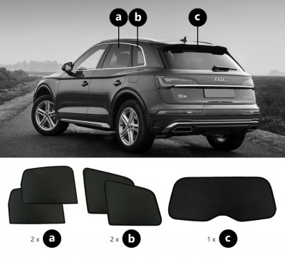 Solskydd Audi Q5 från 2017-2024
