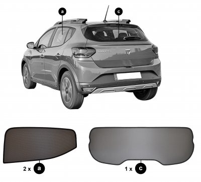 Solskydd Dacia Sandero från 2021-
