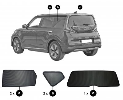 Solskydd Kia e-Soul från 2019-