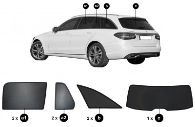 Solskydd Mercedes C-klass från 2015-2021