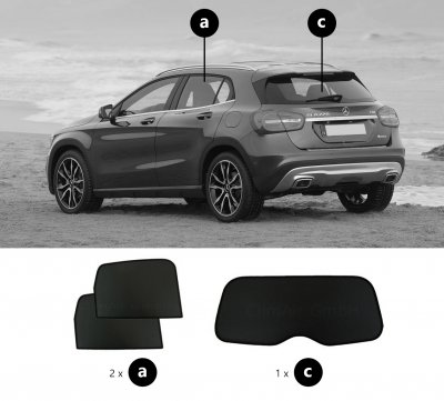 Solskydd Mercedes GLA från 2014-2020