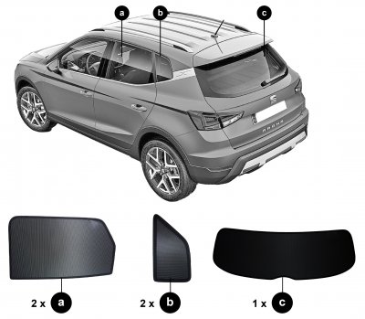 Solskydd Seat Arona från 2017-