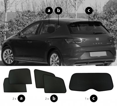 Solskydd Seat Leon 5-dörrars från 2013-2019