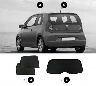 Solskydd Seat Mii 3-dörrars från 2011-