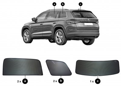 Solskydd Skoda Kodiaq från 2017-2023