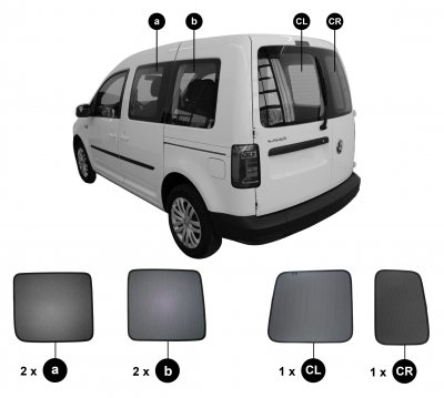 Solskydd Volkswagen Caddy från 2016-2020
