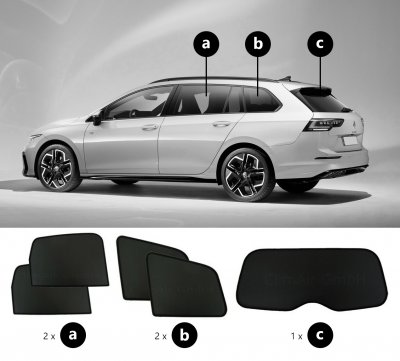 Solskydd Volkswagen Golf Sportscombi från 2020- och framåt