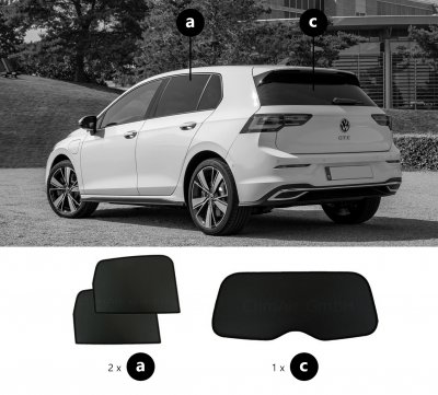 Solskydd Volkswagen Golf 5-dörrars från 2020- och framåt
