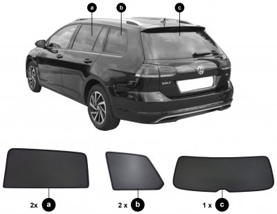 Solskydd Volkswagen Golf Sportscombi/Alltrack från 2014-2019