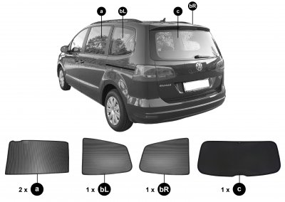 Solskydd Volkswagen Sharan från 2011-2022