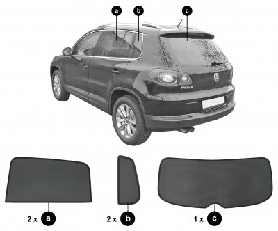 Solskydd Volkswagen Tiguan från 2008-2015
