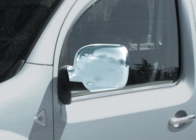Spegelkåpor i Rostfritt stål till Renault Kangoo 2008-2013