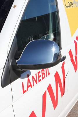 Spegelkåpor i Rostfritt stål till Volkswagen Transporter T5 2010-2015