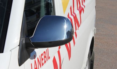 Spegelkåpor i Rostfritt stål till Volkswagen Transporter T5 2010-2015