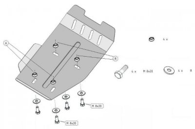 Sprängskiss hasplåt bakre differential Toyota RAV4 2006-