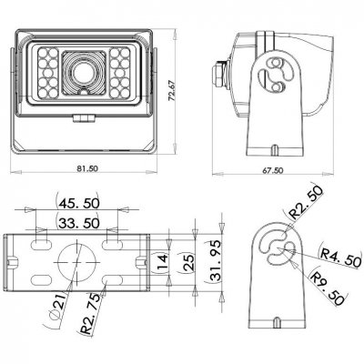 Backkamera RCP25 | Standardkamera AHD